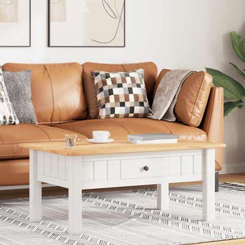 vidaXL Salontafel Panama Range 100x60x43,5 cm massief, Maison & Meubles, Tables | Tables d'appoint, Verzenden