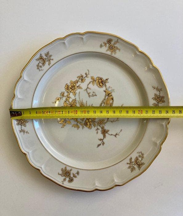 Limoges Ulim - Eetservies voor 12 (13) - Porselein - Limoges, Antiek en Kunst, Antiek | Meubels | Tafels