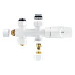 Radiatorkraan Onderblok BWS Recht Wit, Ophalen of Verzenden, Nieuw, Overige typen