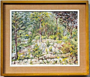 École postimpressionniste espagnole (XX) - Jardin au