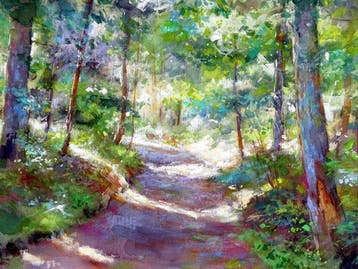 Carvin - Ombres et lumières dans la foret, Antiek en Kunst