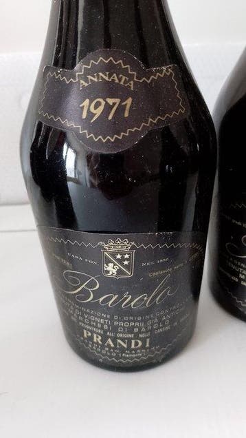 1971 Prandi - Barolo - 6 Flessen (0.72L), Verzamelen, Wijnen, Nieuw