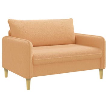 vidaXL XXL-fauteuil Beige Bouclé, Verzenden, Nieuw