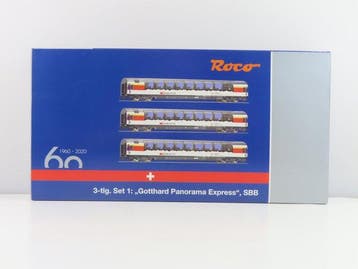 Roco H0 - 74081 - Modeltrein personenwagonset (1) - 3-delige, Hobby en Vrije tijd, Nieuw