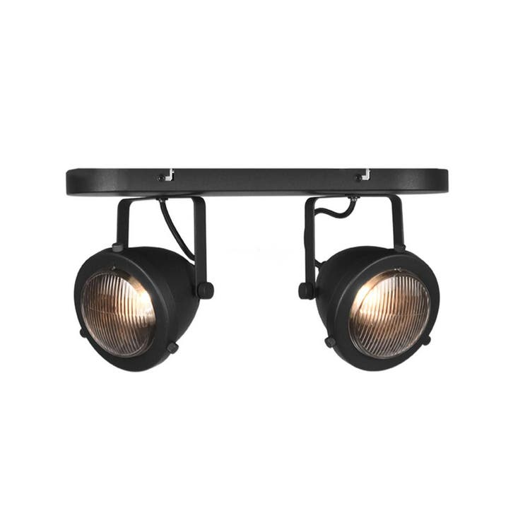 Spot Moto | Zwart | Metaal | 2-Lichts LABEL51, Zakelijke goederen, Horeca | Keukenapparatuur, Nieuw in verpakking, Verzenden
