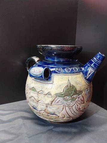 Jules Guerin - Vase - modèle numero A35.5 - Grès - Grand, Antiek en Kunst