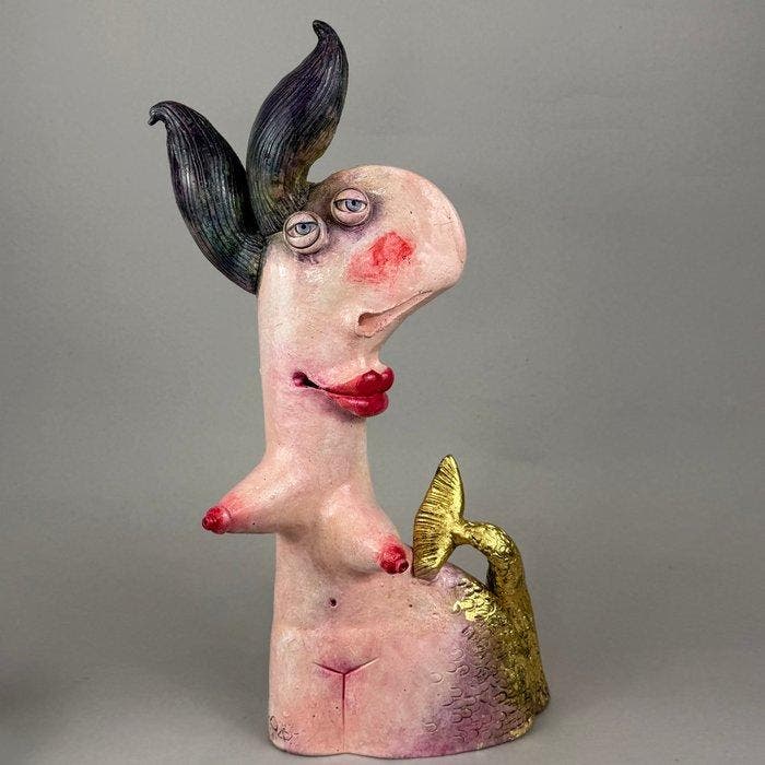 Alex Johanson - The Mermaid II- hand made, Antiek en Kunst, Kunst | Designobjecten