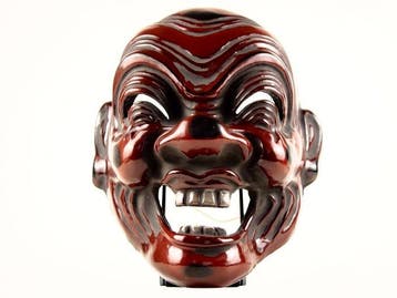 Mask - Droge lak - Kotoku  masker, gekenmerkt door een