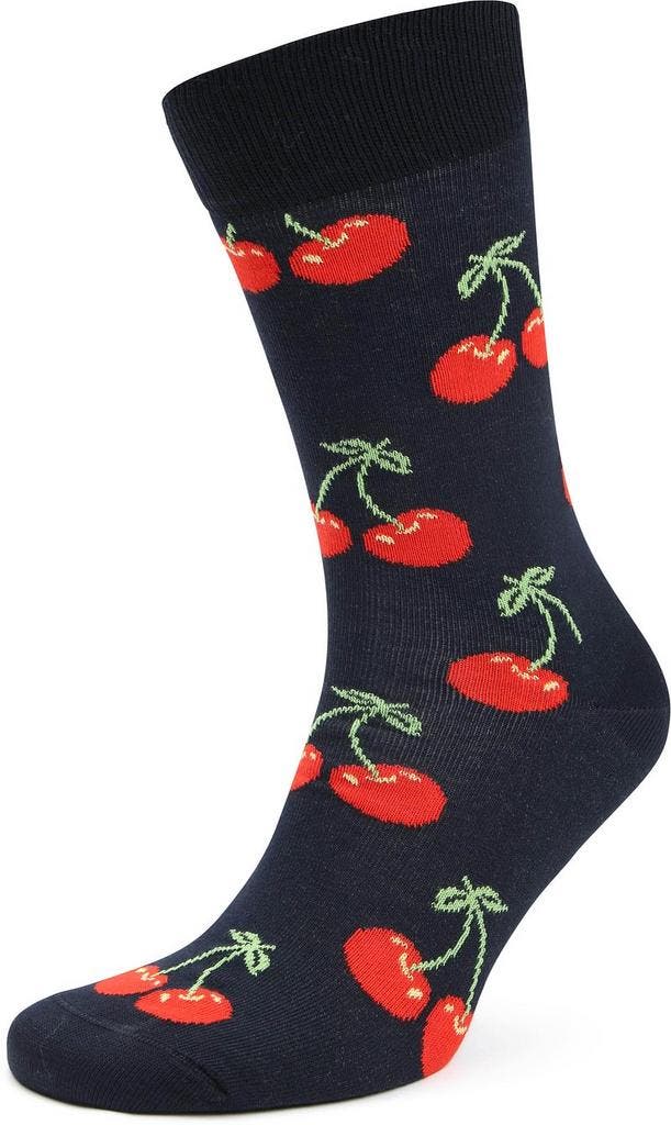 Happy Socks Sokken Cherry maat 41-46 Heren, Kleding | Heren, Sokken en Kousen, Blauw, Nieuw, Verzenden