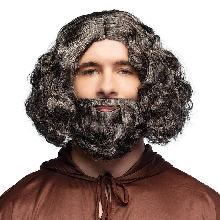Monnik Pruik Zwart, Hobby en Vrije tijd, Feestartikelen, Nieuw, Verzenden