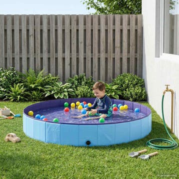 vidaXL Kinder Zwembad Ø300 x 38 cm Rond voor Kind voor Blauw, Verzenden, Nieuw
