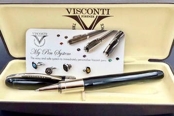 Visconti - Rembrandt Black Marbled - Stylo à bille roulante, Nieuw