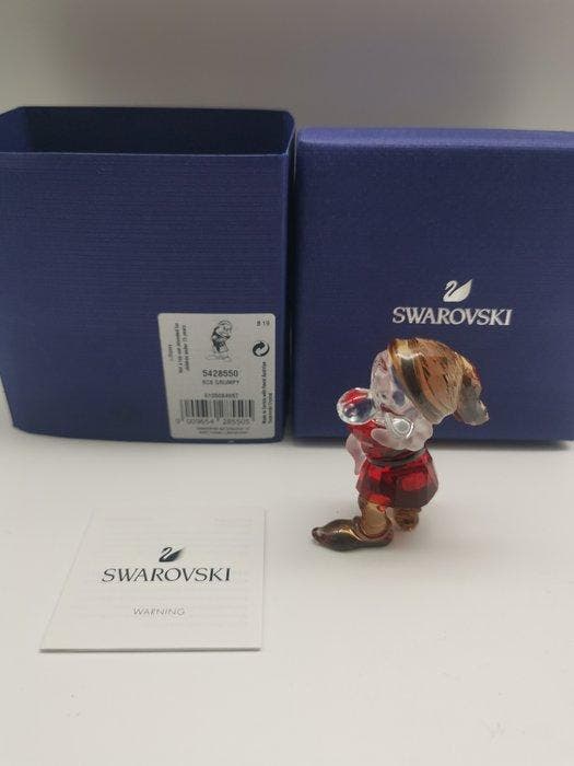 Swarovski - Beeldje - Schneewittchen SCS 2019 Grumpy Zwerg, Antiquités & Art, Curiosités & Brocante