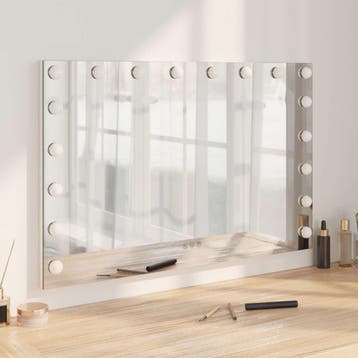 vidaXL LED Vanity Spiegel Wit 80 x 10 x 52,5 cm Glas en, Verzenden, Nieuw