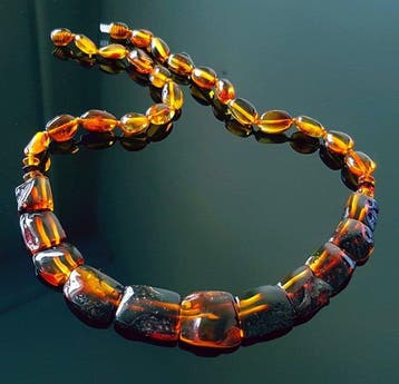 Amber Vintage zeldzame natuurlijke Baltische amber ketting