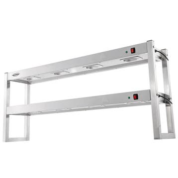 Etagère/Warmtebrug | RVS | 2 Niveaus | Verwarmd (Halogeen), Verzenden