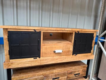 TV-dressoir, mangohout (nieuw, A-keuze), Nieuw, Overige houtsoorten