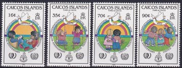Caicos Islands - 1985 - Jaar van de jeugd - Postfris, Postzegels en Munten, Verzenden, Postfris, Midden-Amerika