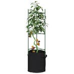 vidaXL Tomatenkooi met plantenzak 2 st 116 cm staal en, Verzenden