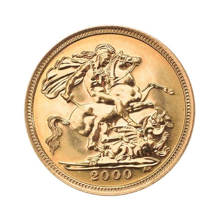 Gouden 1/2 Sovereign munt, Timbres & Monnaies, Métaux nobles & Lingots