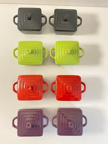 Style Le Creuset - Cocotte (8) - Enamelled ceramic