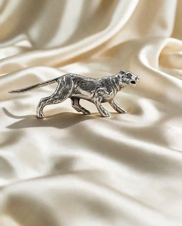 Figuur - Figura de puma en plata - .925 zilver