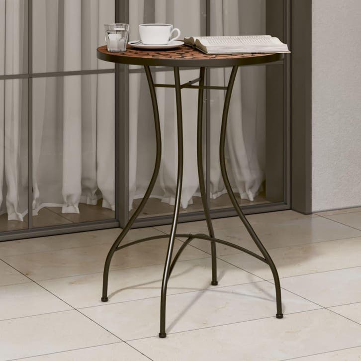 vidaXL Bistrotafel mozaïek Ø50x70 cm keramiek, Jardin & Terrasse, Tables de jardin, Envoi