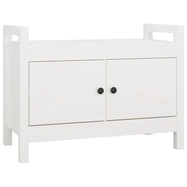 Bankje 80cm Wit | OP = OP: nu 58% korting! (halbankje), Huis en Inrichting, Kasten | Schoenenkasten, Gebruikt, Verzenden