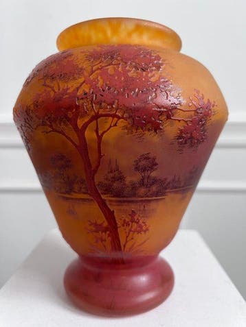 Daum Frères - Vase - Verre - Art Nouveau, Antiquités & Art