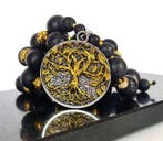 Larve-steen & Pyriet - Ketting – Levensboom Yggdrasil –