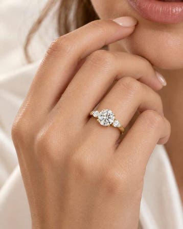 Ring - 18 karaat Geel goud - 2.40ct. tw. Diamant (Lab-grown)