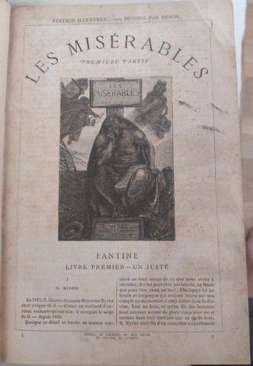 Victor Hugo / Gustave Brion - Les Misérables - 1864, Antiquités & Art