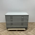tekenladekast 10 lades (hxbxd) 92x136x93 cm, grijs, Huis en Inrichting, Kasten | Overige, Gebruikt