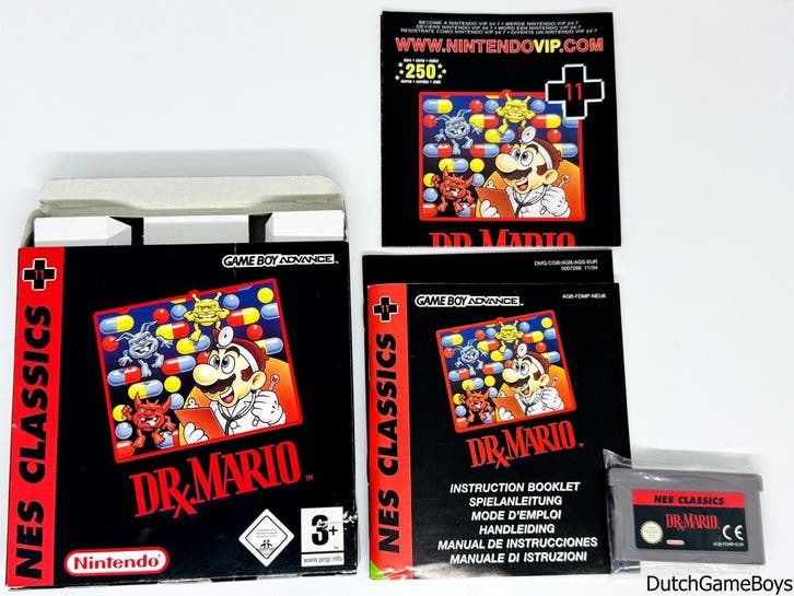 Gameboy Advance / GBA - Dr. Mario - Nes Classics - NEU6, Consoles de jeu & Jeux vidéo, Jeux | Nintendo Game Boy, Envoi