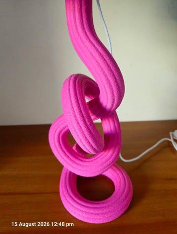 Tafellamp - ABS - Knot twist tafellamp, Antiek en Kunst