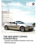 2011 BMW 6 SERIE CABRIOLET PRODUCT BEARGUMENTATIE BROCHURE