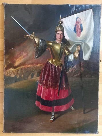 Europäische Schule (XVIII-XIX) - Jeanne d’Arc, Antiquités & Art