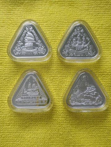 Australië. 1 Dollar 2019/2021, 4 x Coins (Zonder