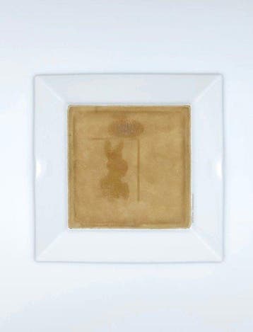 Hermès - Cendrier - Peau de chèvre