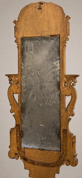 Miroir - Bois, Plaqué or