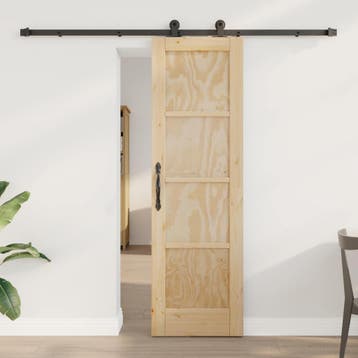 vidaXL Schuifdeur ORKDAL 61 x 198,5 cm Massief grenenhout, Verzenden, Nieuw