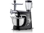 TurboTronic TT-007 - Foodprocessor - 5 Liter - 2000W - Zwart, Elektronische apparatuur, Keukenmixers, Verzenden, Zo goed als nieuw