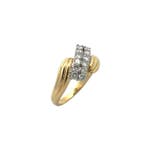 Bague - 14 carats Or jaune - 0.50ct. tw. Diamant (Naturelle)