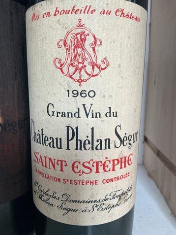 1960 Château Phelan Ségur - Saint-Estèphe - 2 Flessen (0.75, Nieuw