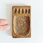 Oud-Indochinese Verguld terracotta Zeldzame Voet van de