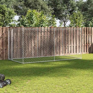 vidaXL Hondenkennel voor buiten 382x192x185 cm, Verzenden, Nieuw