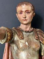 Beeld, Saint Expedit martyr légionnaire - 40 cm - Polychroom