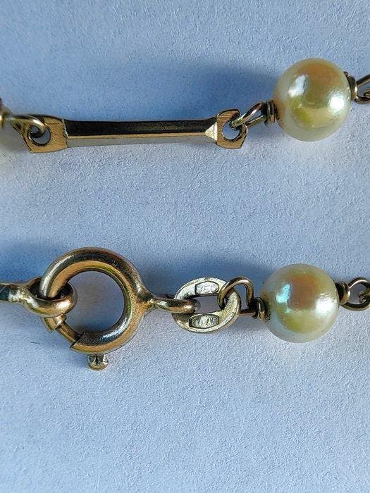 Bracelet - 18 carats Or jaune Perle, Bijoux, Sacs & Beauté, Bijoux anciens