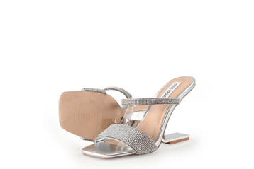 Steve Madden Muiltjes in maat 37 Grijs, Verzenden, Steve Madden, Zo goed als nieuw, Grijs