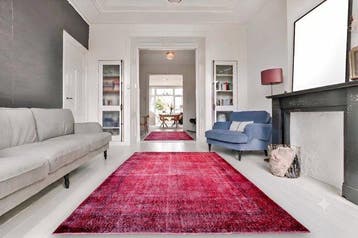 Rood vintage - Vloerkleed - 315 cm - 185 cm - met, Nieuw